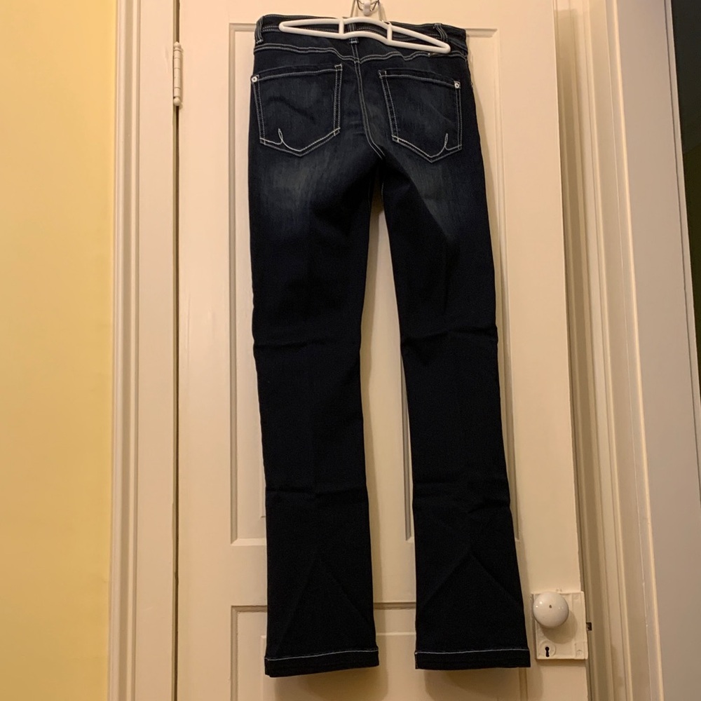 INC International Concepts Dark Blue Boot Cut Jeans